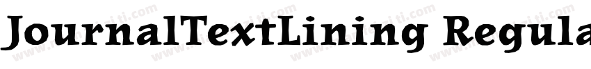 JournalTextLining Regular字体转换